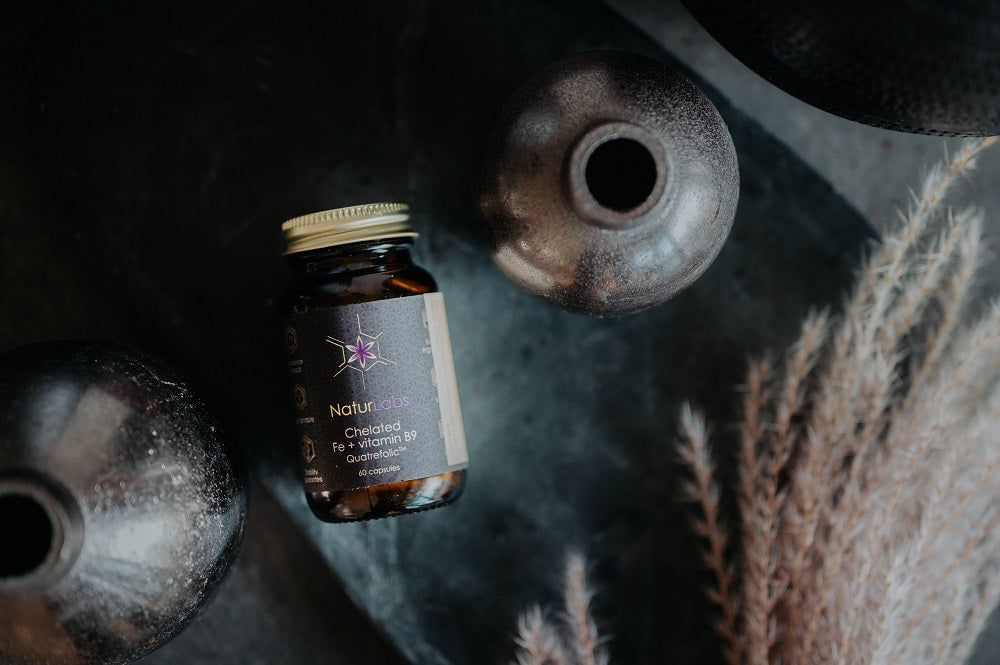 Železo + B9 (chelátová forma)
