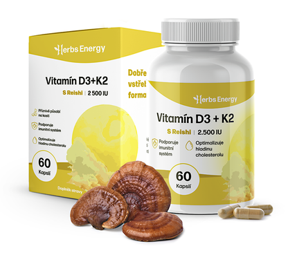 Vitamín D3 + K2 (2 500 IU)
