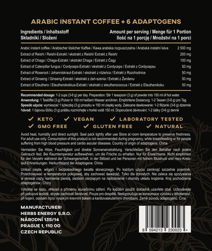 Instantní káva s Reishi